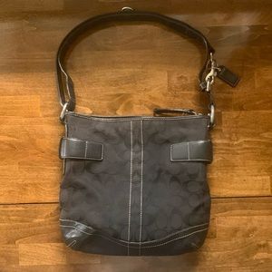 Vintage Coach black shoulder bag